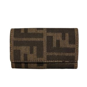 Authentic Fendi Zucca 6-Key Holder